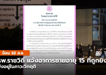 ราชวิถีอัปเดตอาการ ผู้ถูกยิงที่ดินแดง ยังวิกฤติ