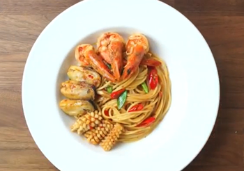 วิธีทำ สปาเก็ตตี้ต้มยำกุ้ง รสจัดจ้าน อร่อยง่ายๆ ที่บ้าน