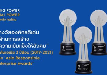 คิง เพาเวอร์ คว้ารางวัล CSR เป็นเลิศระดับเอเชีย 3 ปีซ้อน จาก ‘Asia Responsible Enterprise Awards 2021’ ด้านการสร้างความเข้มแข็งให้สังคม