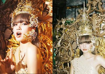 ซูมเครื่องหัว และเครื่องประดับ Lalisa ที่ถูกต้องเรียกว่า รัดเกล้ายอด ไม่ใช่ชฎา