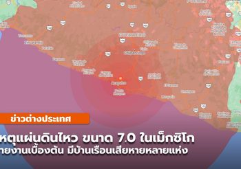 เหตุแผ่นดินไหว 7.0 ในเม็กซิโก (มีคลิป)