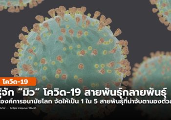 รู้จัก โควิด-19 สายพันธุ์ “มิว” (B.1.621) ที่ WHO จัดเป็นสายพันธุ์ที่น่าจับตามอง
