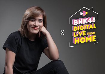 จอมขวัญ หลาวเพ็ชร์ แขกรับเชิญพิเศษ BNK48 Digital Live From Home สนุกกับคำถามสุดเฉียบ 27 กันยายน เวลา 18.00 น  #BNK48xJomquan ณ  Facebook : BNK48