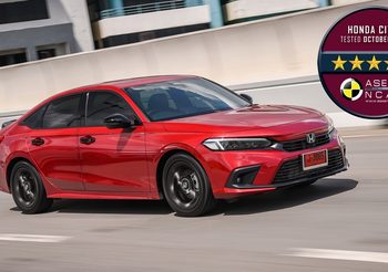 Honda Civic ใหม่ คว้ามาตรฐานความปลอดภัย ASEAN NCAP 2021 ระดับ 5 ดาว