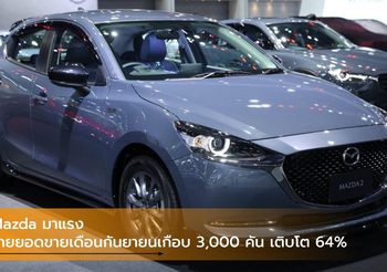 Mazda มาแรง โกยยอดขายเดือนกันยายนเกือบ 3,000 คัน เติบโต 64%