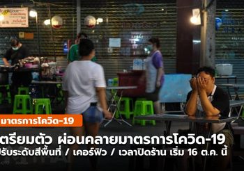 เตรียมผ่อนคลายมาตรการ เคอร์ฟิว 23.00 -03.00 / ปรับพื้นที่สี