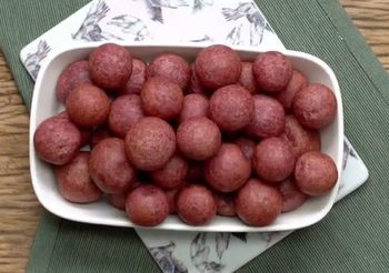วิธีทำ ขนมไข่นกกระทามันม่วง เนื้อนุ่มๆ กรอบอร่อย
