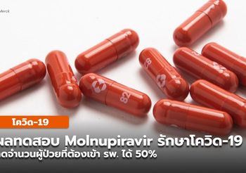 ข่าวดี ผลทดสอบ ยา molnupiravir พบรักษาผู้ป่วยโควิด-19 ได้ดี