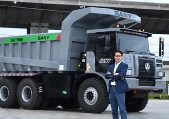 LEADWAY เปิดตัว SANY SKT90E รถบรรทุกไฟฟ้างานเหมืองรายแรกของไทย