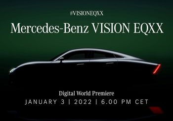 Mercedes-Benz นับถอยหลังเปิดตัว VISION EQXX ต้อนรับปีใหม่ 3 มกราคมนี้
