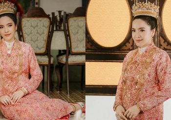 ปราง วิรา สวมมงกุฎดอกไม้ และ ชุดแต่งงานบาบ๋า เอกลักษณ์ของชาวภูเก็ตเชื้อสายจีน