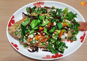 สูตร ปลาทับทิมทอดสมุนไพร เมนูอร่อยที่ไม่ควรพลาด