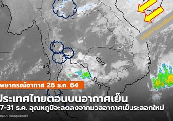 พยากรณ์อากาศ – 26 ธ.ค.