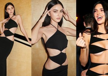 เคนดัลล์-ดาวิกา กับชุด Cut-Out Black Dress กำลังเป็นชุดที่สาวๆทั่วโลก อยากได้มากที่สุด