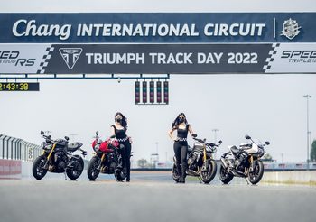 TRIUMPH Track Day 2022 รวมพลท้าความแรงของสปอร์ตเนคเก็ตไบค์รุ่นล่าสุด