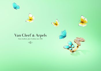Van Cleef & Arpels Two Butterfly ธรรมชาติโบยบิน