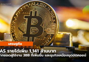 JAS มีผลประกอบการดีขึ้น รายได้รวมปี 2564 เพิ่ม 1,141 ล้านบาท
