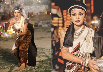 ชุดหมอมดแกลมอ แห่งชาติพันธ์ชาวกูย มิสแกรนด์สุรินทร์ คว้ารางวัลชนะเลิศ