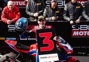 ‘เลกัวน่า’ ท็อปฟอร์มควบ Honda CBR1000RR-R ผงาดโพเดี้ยมแรก เวิลด์ ซูเปอร์ไบค์