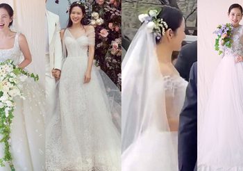 4 ชุดแต่งงาน ของเจ้าสาวแห่งทศวรรษ ซนเยจิน รวมทุกความสวยหวานละมุน