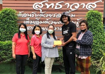 ไม่ลืมที่มา! “สินสมุทร” มอบรายได้จากศึก ONE X ให้วัด-โรงเรียนเก่า