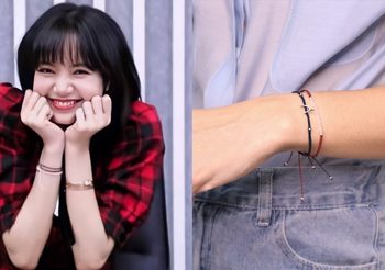 ชี้เป้า สร้อยข้อมือเชือก ที่ ลิซ่า BLACKPINK ใส่บ่อยๆคือ สร้อยข้อมือสายมู แบรนด์ไทย