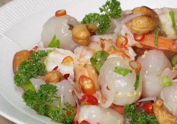 สูตร ยำลิ้นจี่ เมนูยำผลไม้ หวานชื่นใจ
