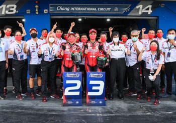 ‘ฮอนด้า’ ฟอร์มเดือด! แชมป์ควงชิพ คว้าดับเบิลโพเดี้ยม OR BRIC Superbike 2022 สนามแรก