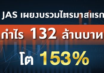 JAS เผยงบรวมไตรมาสแรกโต153เปอร์เซ็นต์
