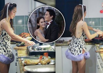 ไฮโซน้ำหวาน โชว์ลีลามัดใจสามี นาวินต้าร์ ไม่เว้นแม้ในครัว!