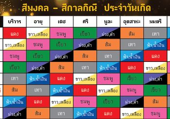 สีมงคล ตามวันเกิด เสริมมงคลแต่ละด้านให้ดี และ สีกาลกิณี ที่ควรเลี่ยงเอาไว้