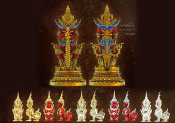 ท้าวเวสสุวรรณโณ – พญาปุริสาท รุ่นบันดาลทรัพย์ วัดน่วมกานนท์