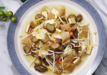 สูตรอาหารเจ ผัดถั่วงอก(เจ)