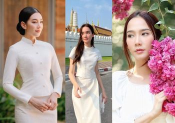 ส่อง ชุดเข้าวัด ของเหล่าดาราคนสวยใจบุญ นอกวัดแซ่บเข้าวัดสุภาพ