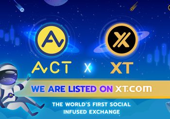 เหรียญ ACT ถูกลิสต์ขึ้น XT.COM  เว็บเทรดคริปโตระดับโลกแล้ว!