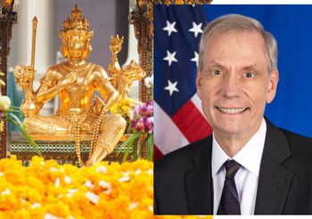มูจนได้ ทูตสหรัฐฯ คนใหม่ประจำประเทศไทยขออะไรจาก ท้าวมหาพรหม