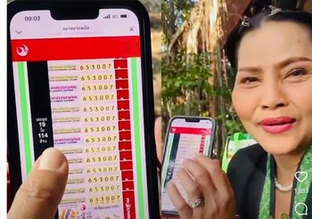 สุนารี จัดหนัก! ลอตเตอรี่ 114 ล้าน งวดนี้ต้องได้กินขนมจีนคุณนอท พันธ์ธวัช