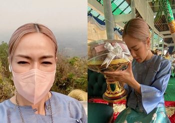 นิว นภัสสร ถวายเงินสร้างหอระฆังหิมาลัย จ.เชียงใหม่