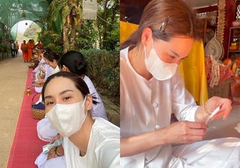 นุ้ย สุจิรา ละทางโลก ถือศีลปฏิบัติธรรม เป็นของขวัญเดือนเกิดให้กับตัวเอง