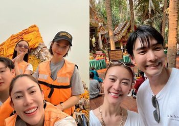 แพรวา ณิชาภัทร ชวนเพื่อนเดินสายมู! ขอพร ‘องค์พญานาค’ วัดป่าคำชะโนด อุดรธานี