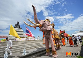 บรรยากาศงานพิธีอัญเชิญ ต้นปรมตฺถสิริมหาโพธิ หน่อเนื้อพุทธางกูร จากศรีลังกา