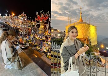หมิง ชาลิสา อึ้ง !!! เจอกับตัว ปาฏิหาริย์พระธาตุอินทร์แขวนที่พม่า 