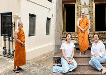 นางเอกสายบุญ “โบว์ เมลดา” เอาพวงมาลัยไปถวาย “พระเจมส์”