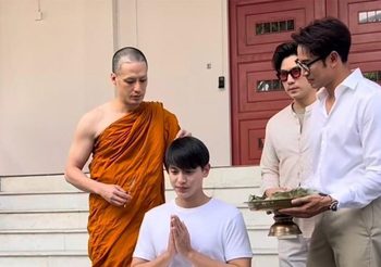 “พระบอย” ปลงผม “เจมส์ จิรายุ” บวชทดแทนคุณบิดามารดา ศึกษาธรรม