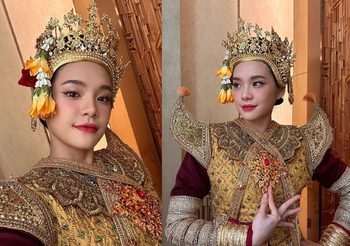 “เฌอปราง BNK48” ปลื้ม! สวมชุดโบราณเล่นละครนอก