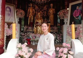 แพนเค้ก ร่วมทำบุญตักบาตร ครบรอบ 150 ปี วันประสูติเจ้าดารารัศมี