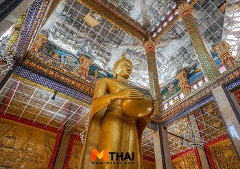 วัดลาดพร้าว ชมความงาม พระเจดีย์ดาวดึงส์เหนือเศียรพระเจ้าเปิดโลก