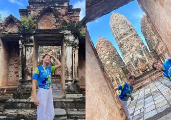 “ญาญ่า” โพสต์รูปทริปวิ่งสุดประทับใจ อุทยานประวัติศาสตร์สุโขทัย  