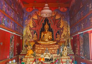 กราบพระพุทธศรีสวัสดิ์มงคล วัดศรีประวัติ ย่านบางกรวย นนทบุรี