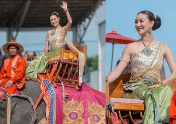 สุดยิ่งใหญ่! แพนเค้ก ขึ้นช้างแห่ เปิดงานมหัศจรรย์งานช้างสุรินทร์ 2566